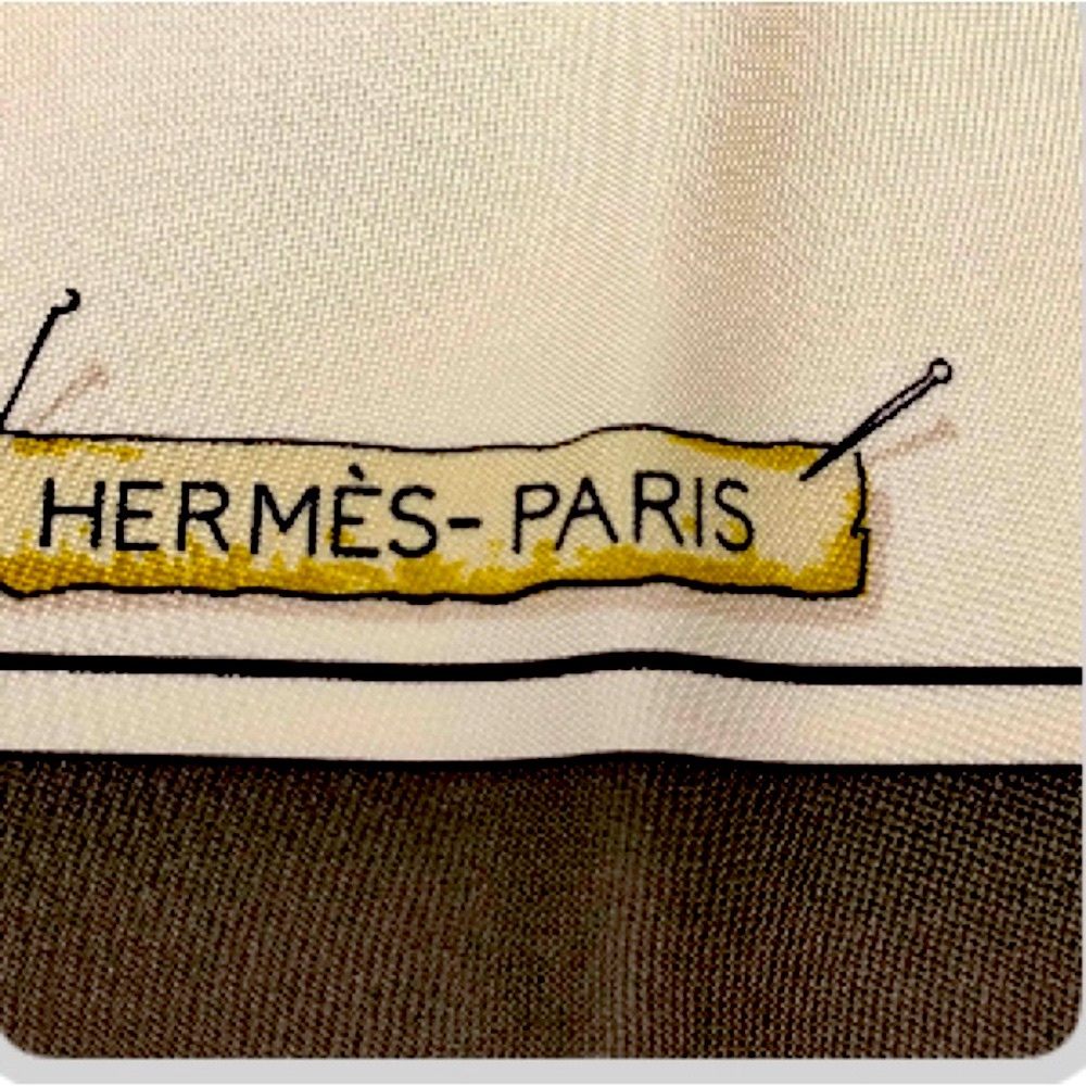 Hermès "Passementerie" silk scarf - authentic - Picture 2 of 3